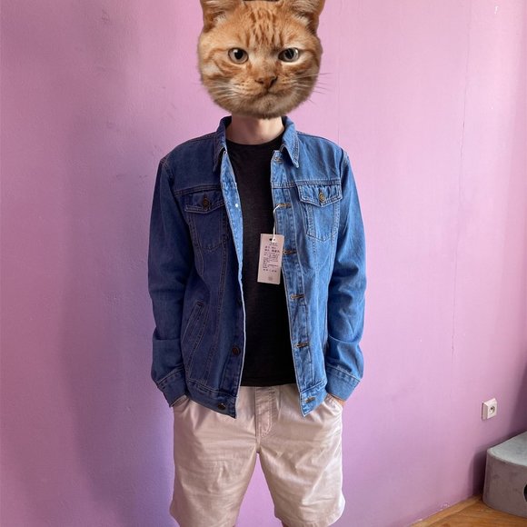 Cotton Denim Jacket Men